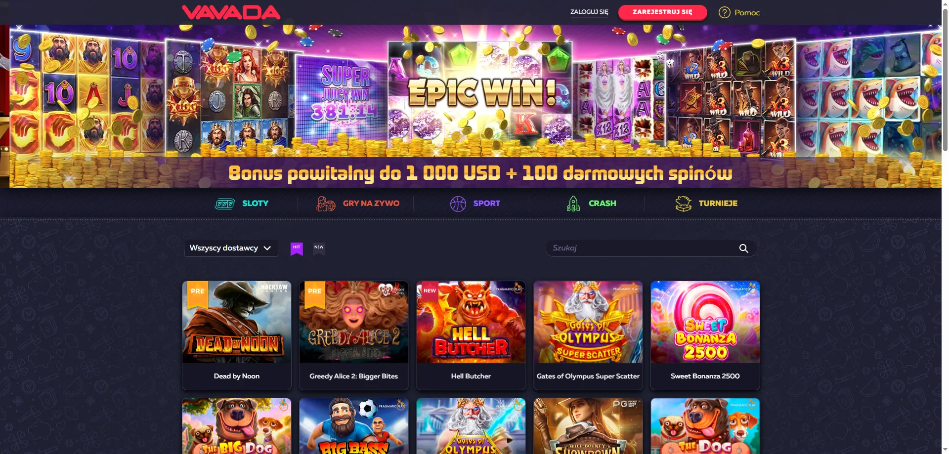 Vavada Casino strona główna – przegląd oferty dla graczy z Polski